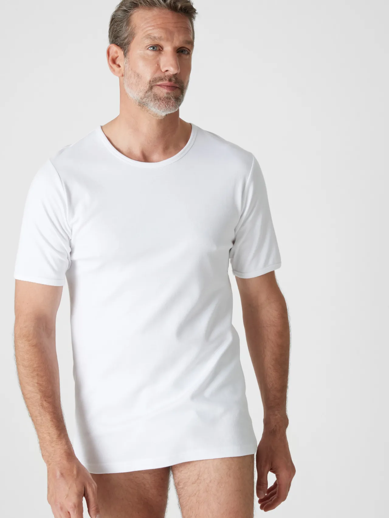 Lot 2 maillots de corps chauds col rond