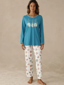 Lot d'1 pyjacourt + 1 pyjama coton