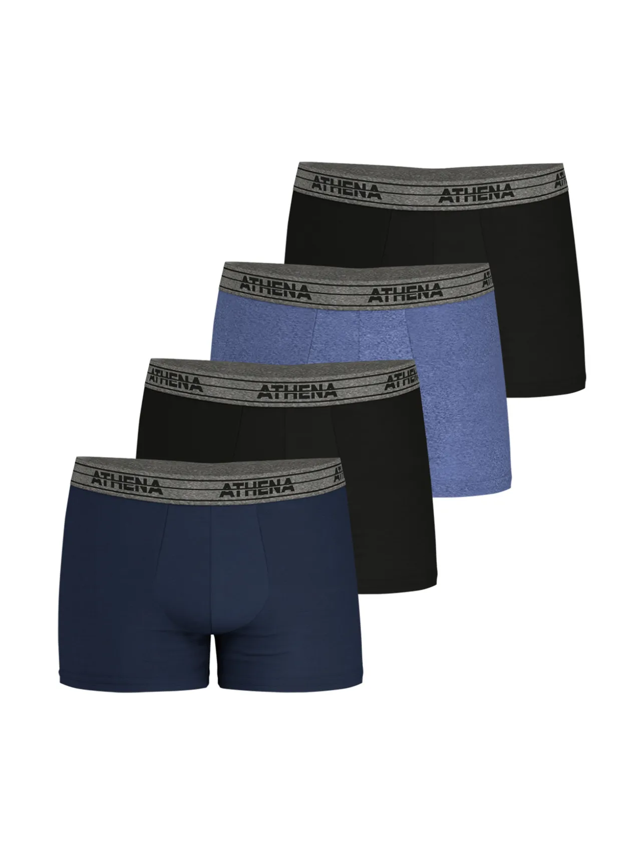 Lot de 4 boxers Basic Coton