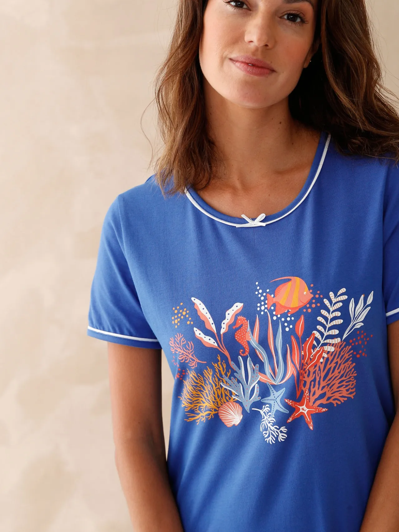 Lot de 2 chemises de nuit courtes