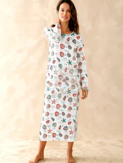 Lot de 2 chemises de nuit longues coton