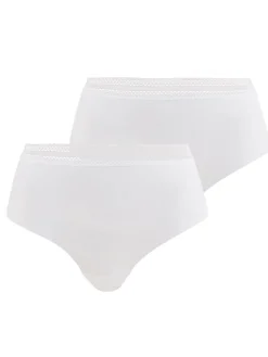 Lot de 2 culottes hautes Invisible Coton