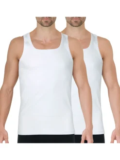 Lot de 2 débardeurs homme Coton Bio