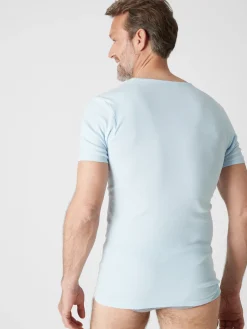 Lot de 2 maillots col V manches courtes