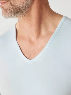 Lot de 2 maillots col V manches courtes