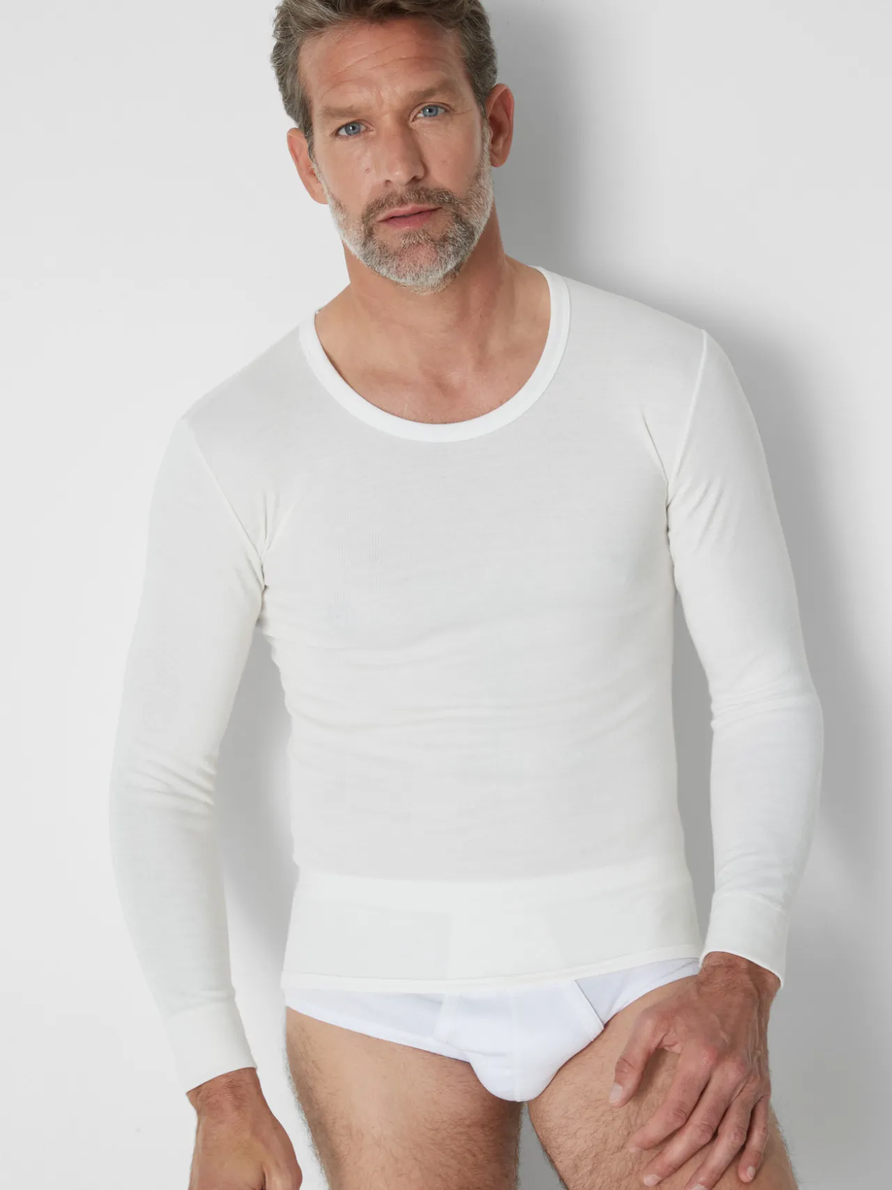 Lot de 2 maillots de corps coton/laine