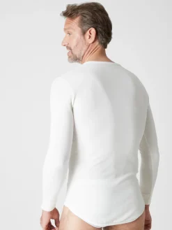 Lot de 2 maillots de corps coton/laine