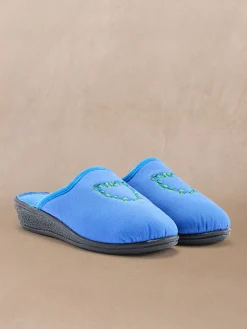 Lot de 2 paires de mules brodées