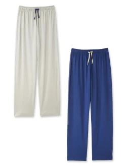 Lot de 2 pantalons de pyjama bas droits