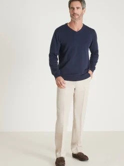 Lot de 2 pulls col V