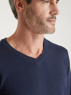 Lot de 2 pulls col V