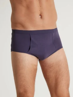 Lot de 4 slips hauts ouverts pur coton