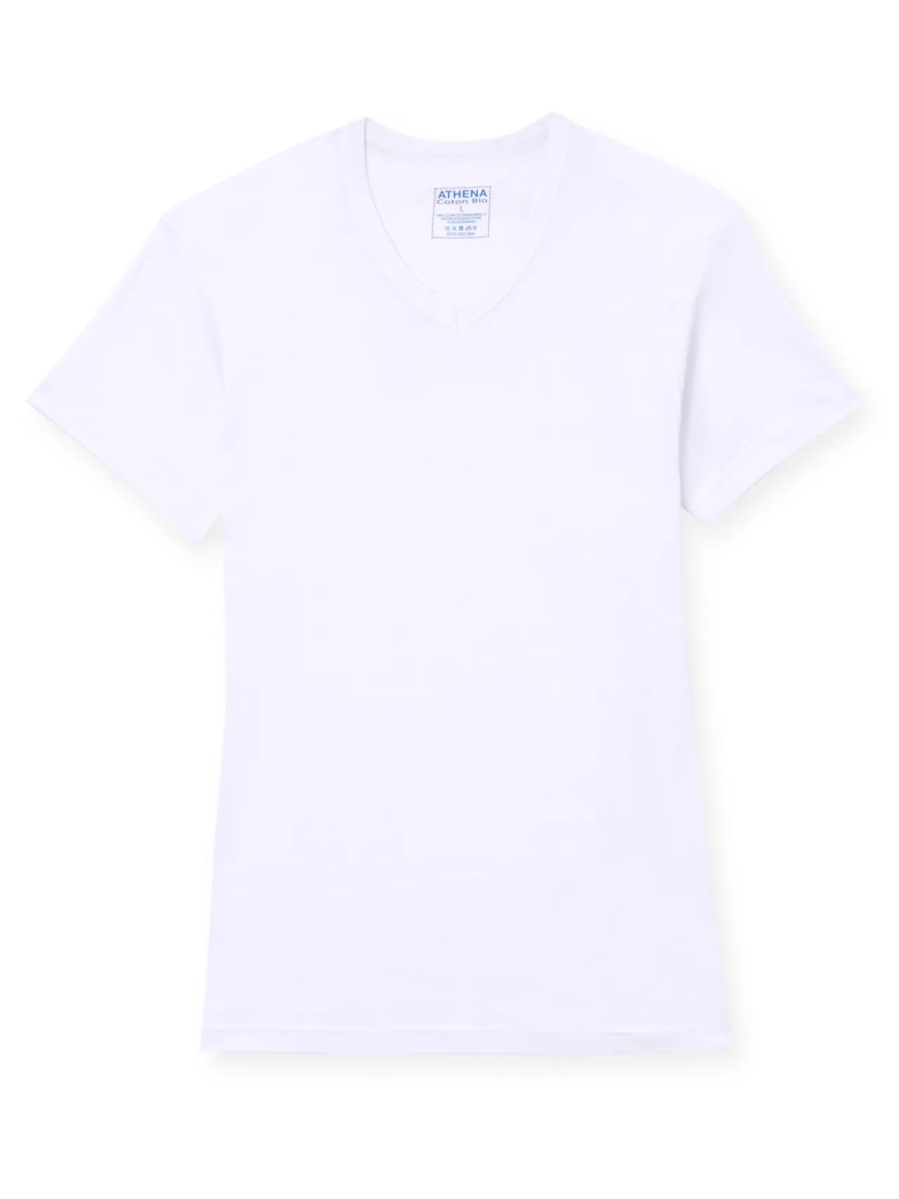 Lot de 2 tee-shirts col V coton bio