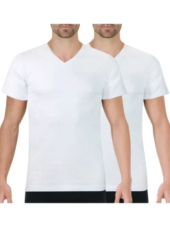 Lot de 2 tee-shirts col V Duo Choc