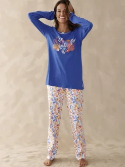 Lot pyjacourt + pyjama maille pur coton