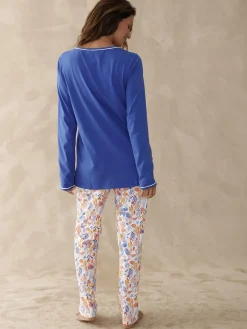 Lot pyjacourt + pyjama maille pur coton