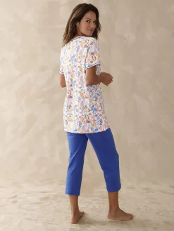 Lot pyjacourt + pyjama maille pur coton