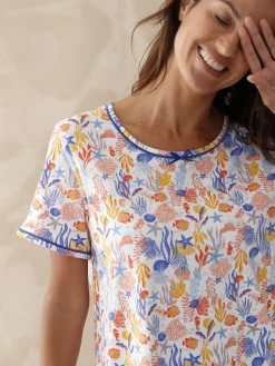 Lot pyjacourt + pyjama maille pur coton