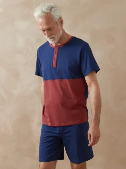 Lot pyjashort + pyjama maille pur coton