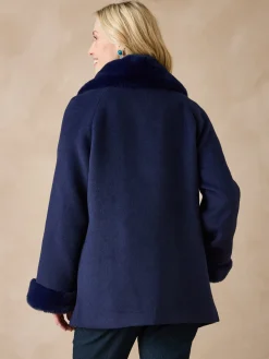 Manteau court coupe ample