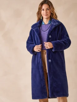 Manteau imitation fourrure