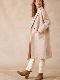 Manteau tissu bouclette