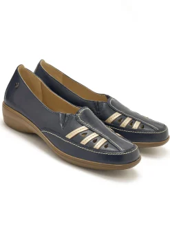 Mocassins à perforations fantaisie