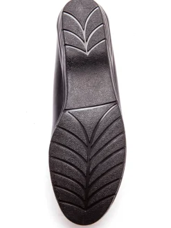 Mocassins à plateau lisse grande largeur