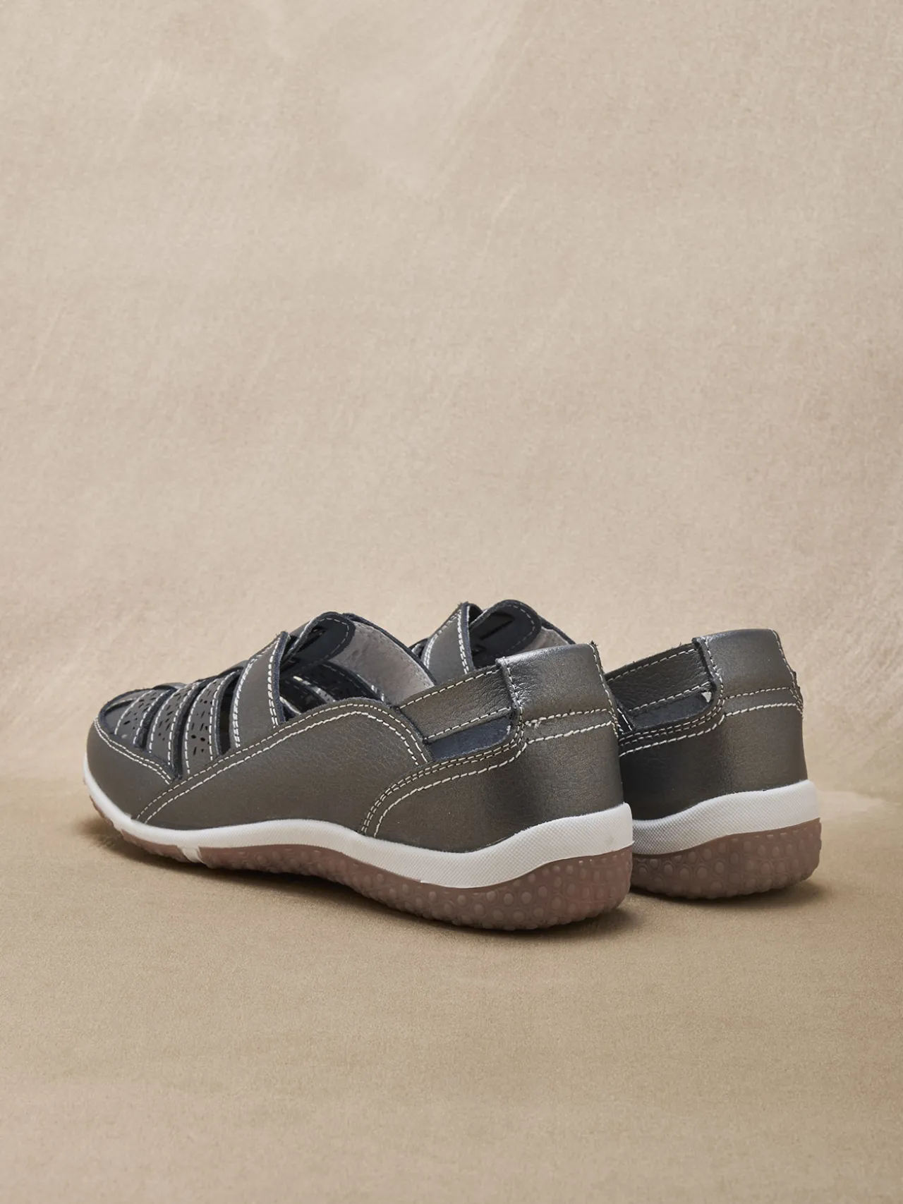 Mocassins ajourés élastiqués