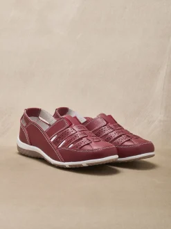 Mocassins ajourés élastiqués