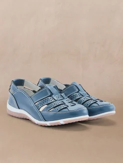 Mocassins ajourés élastiqués