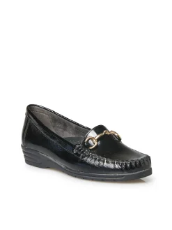 Mocassins boucle étrier grande largeur