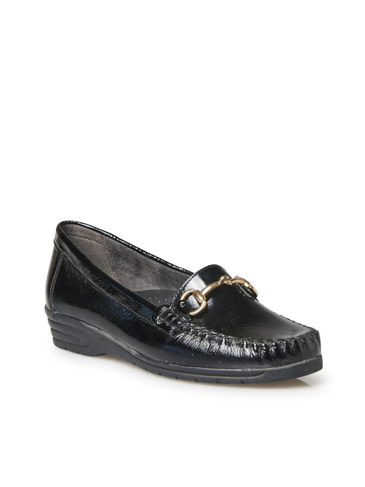 Mocassins boucle étrier grande largeur