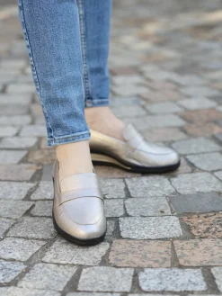 Mocassins compensés à aérosemelle