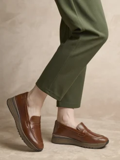 Mocassins compensés aérosemelle amovible