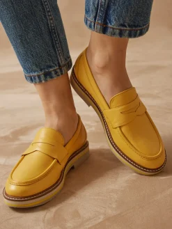 Mocassins cuir à aérosemelle®