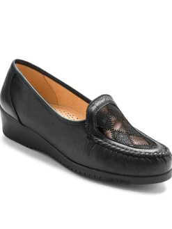Mocassins cuir grande largeur souples