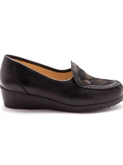 Mocassins cuir grande largeur souples