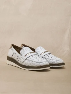 Mocassins cuir élastiqués côtés