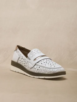 Mocassins cuir élastiqués côtés