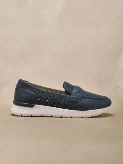 Mocassins cuir motifs ajourés