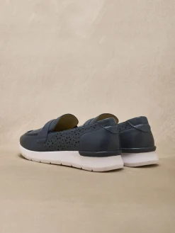 Mocassins cuir motifs ajourés