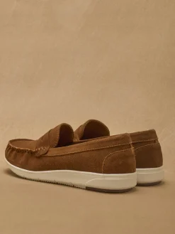 Mocassins cuir velours