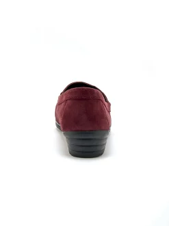 Mocassins cuir velours grande largeur