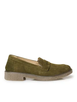 Mocassins cuir velours élastiqués côtés