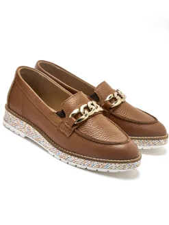 Mocassins élastiqués à bride fantaisie