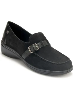 Mocassins élastiqués en cuir