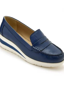 Mocassins plateau cousu main