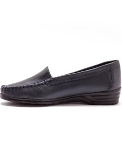 Mocassins plateau lisse largeur confort