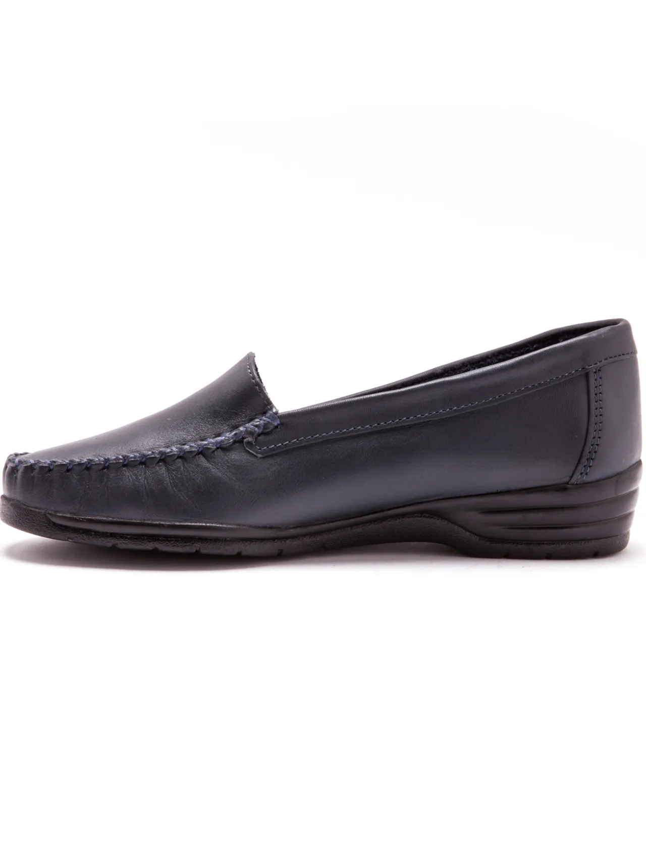 Mocassins plateau lisse largeur confort